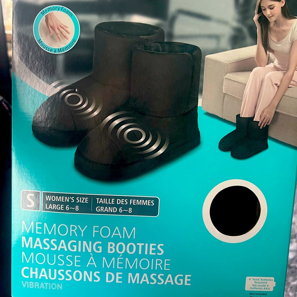 New health touch Warm plush massage booties